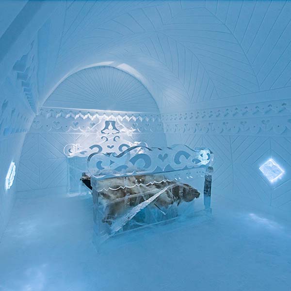 Ledový hotel ve Švédsku